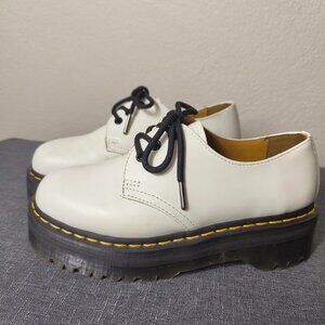 Dr. Martens 1461 Quad White Platform Oxfords UK6/US8